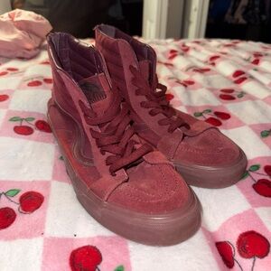 Vans Men’s High-Top Sneakers - Burgundy